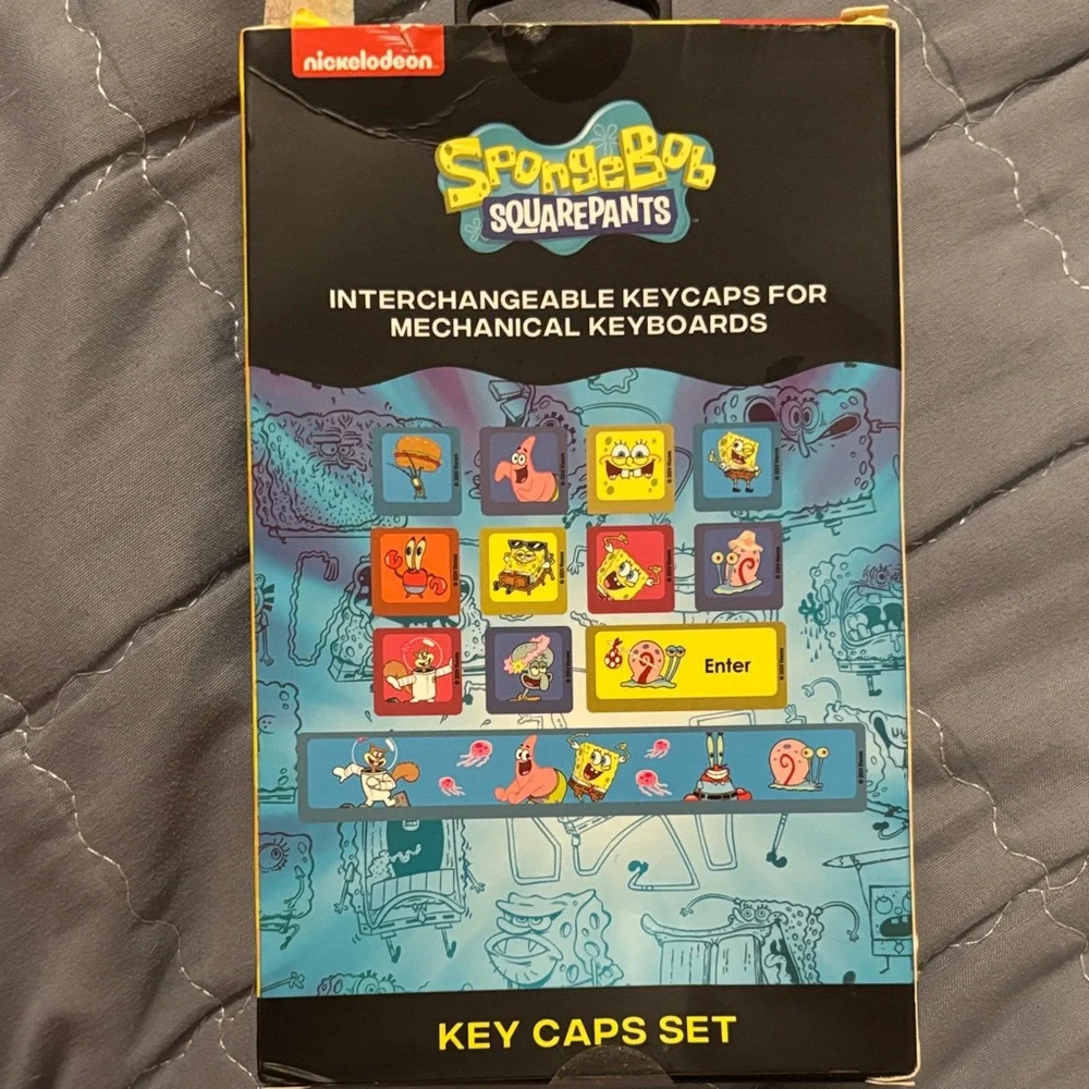 SpongeBob SquarePants Blue, Red, Yellow & Orange Character Keycap Set